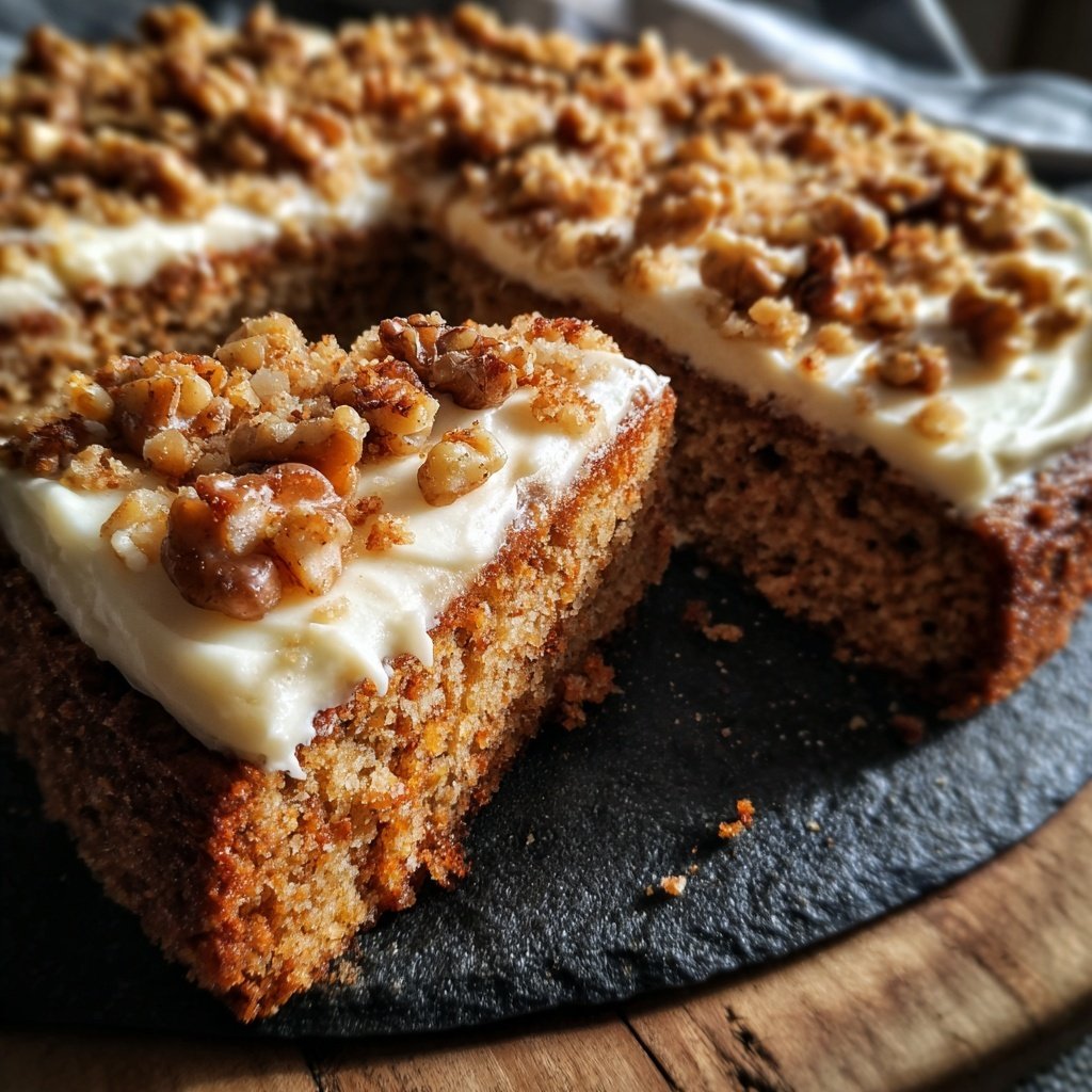 Karottenkuchen Mit Walnuss Streuseln