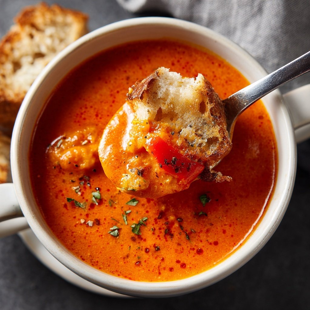 Tomatensuppe mit Paprika