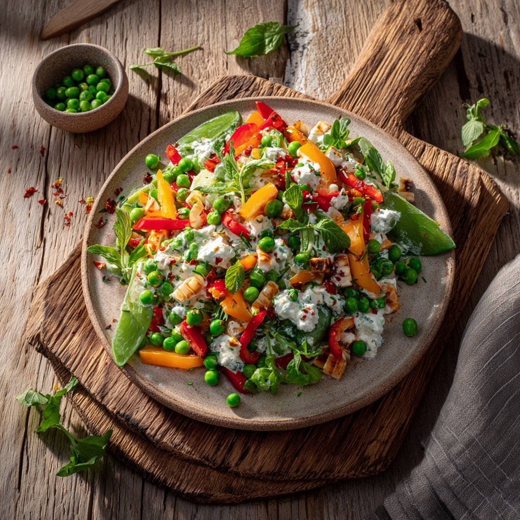 Reissalat Zum Grillen Mit Erbsen