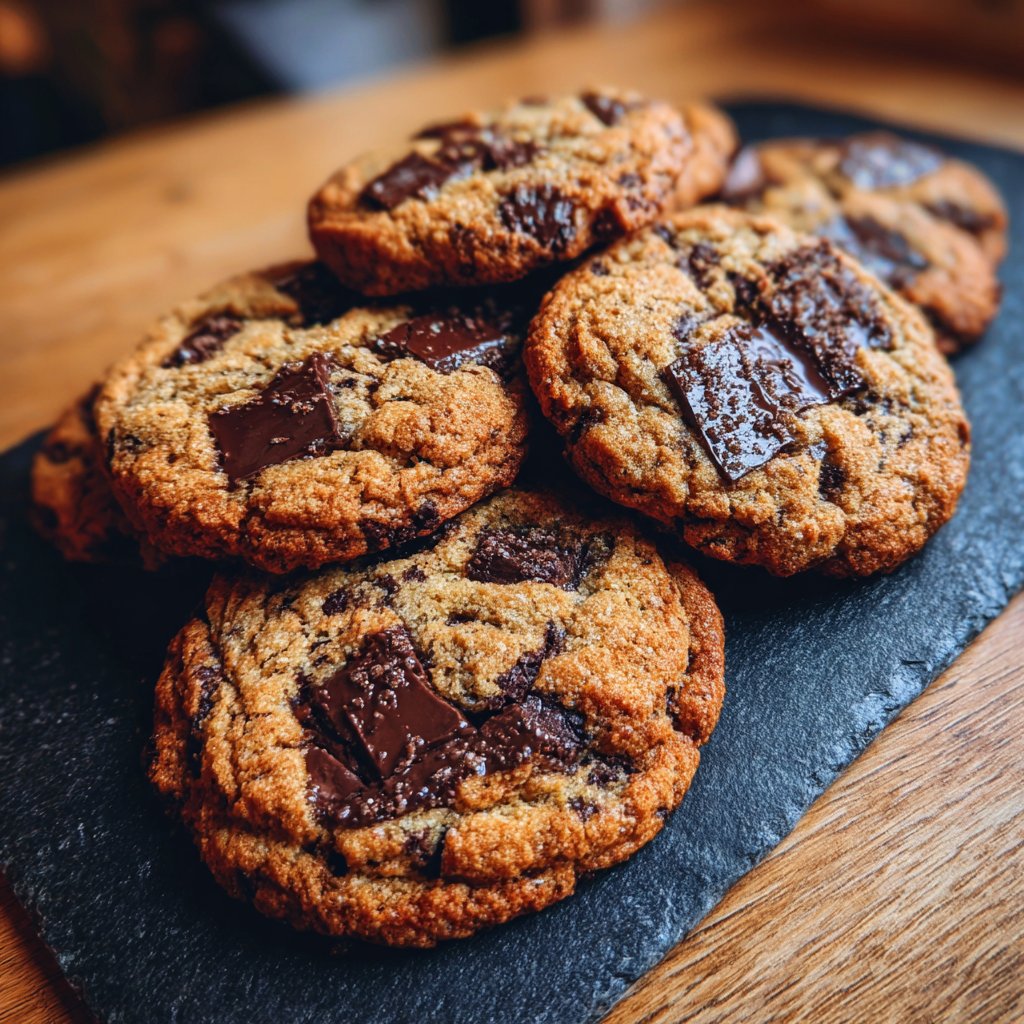 Cookies mit dunkler Schokolade