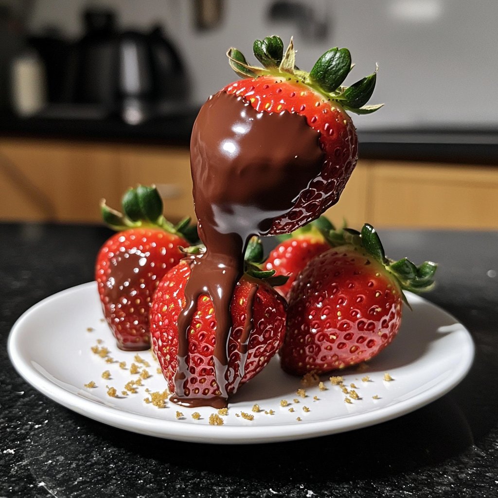 Schoko Erdbeeren selber machen