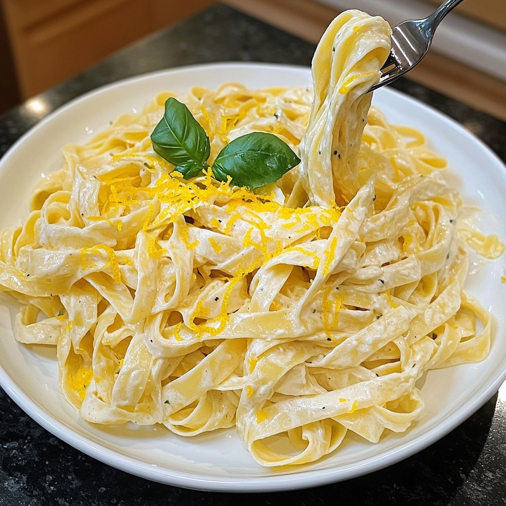 Tagliatelle mit Zitronensauce