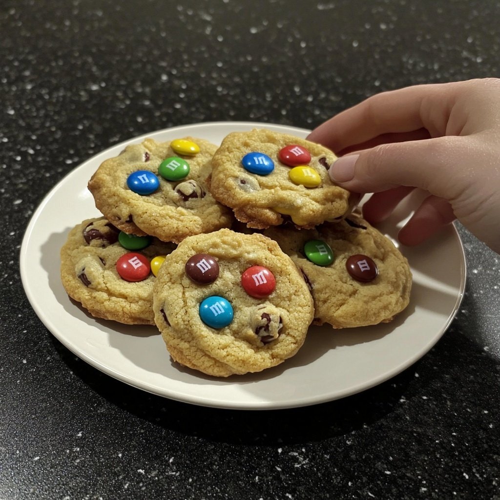 Cookies mit M&Ms