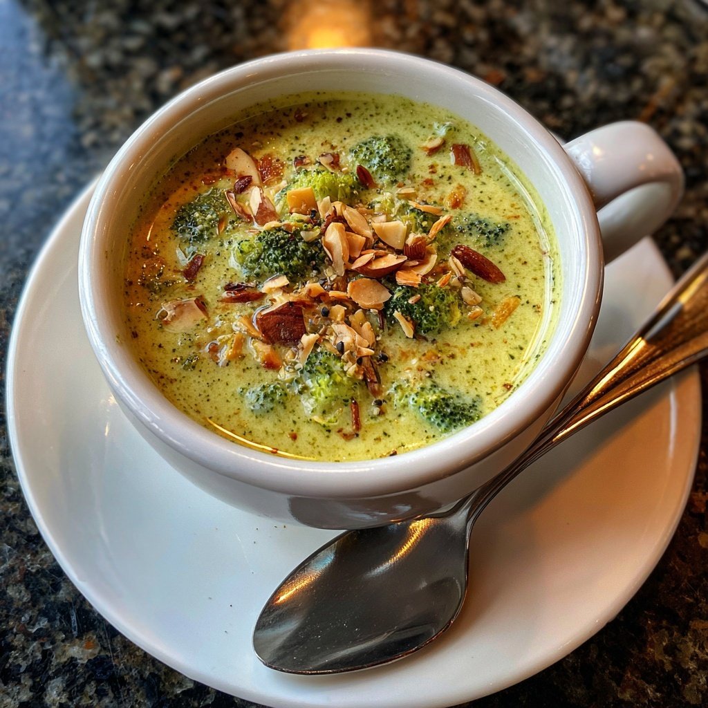 Brokkoli Mandel Suppe