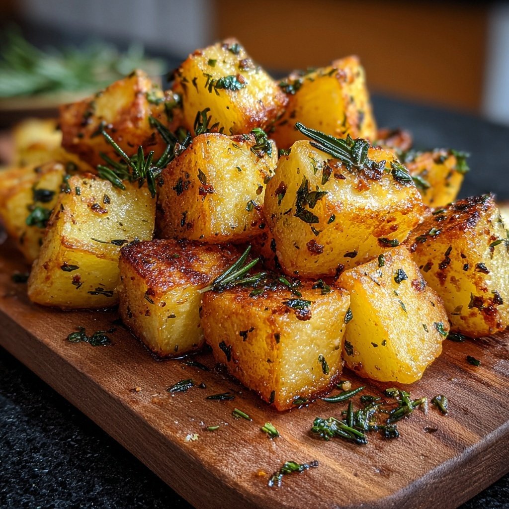 Ofen Kartoffel Würfel Mit Kräutern
